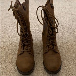 Brown Combat Boots